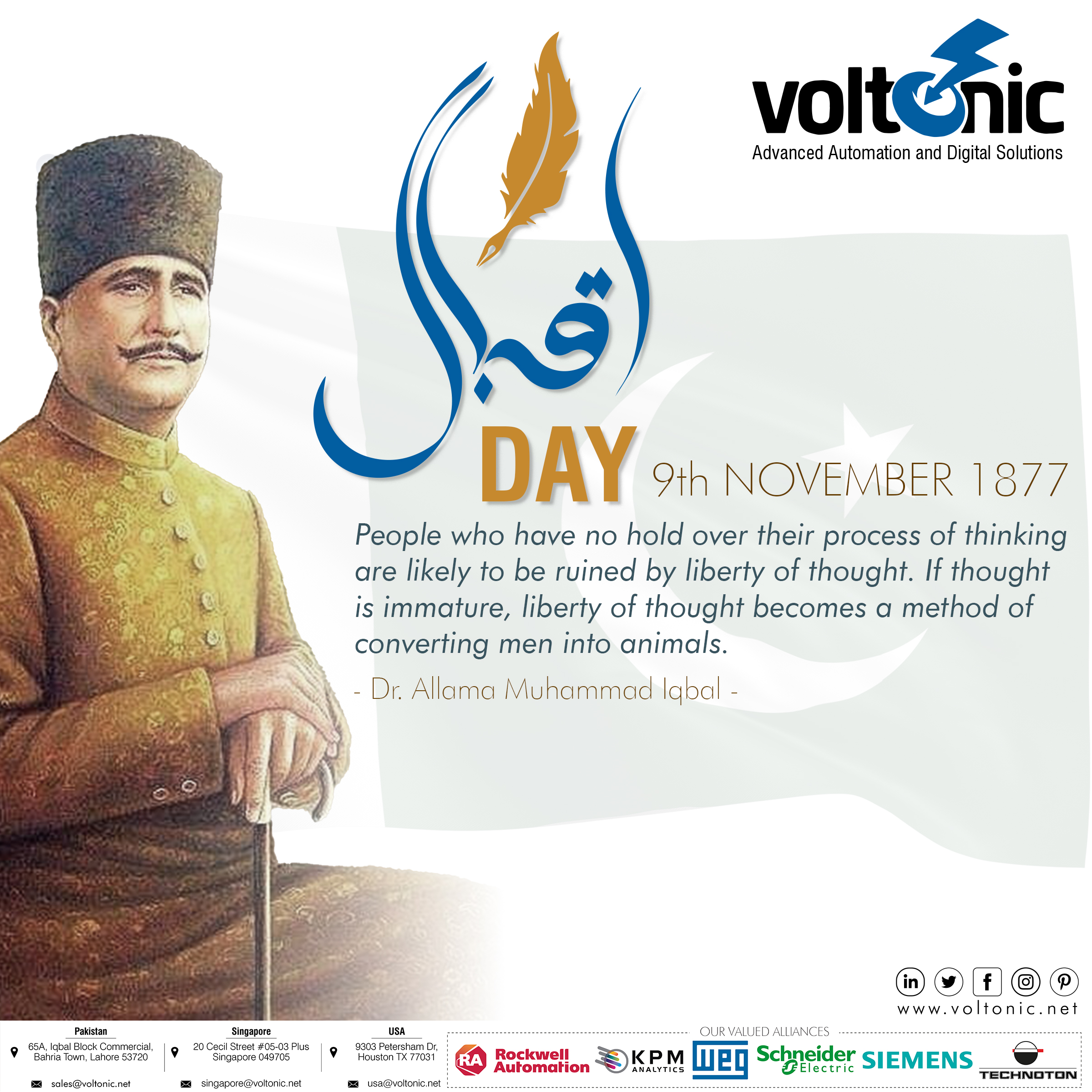 Iqbal Day Voltonic is Celebrating Iqbal Day